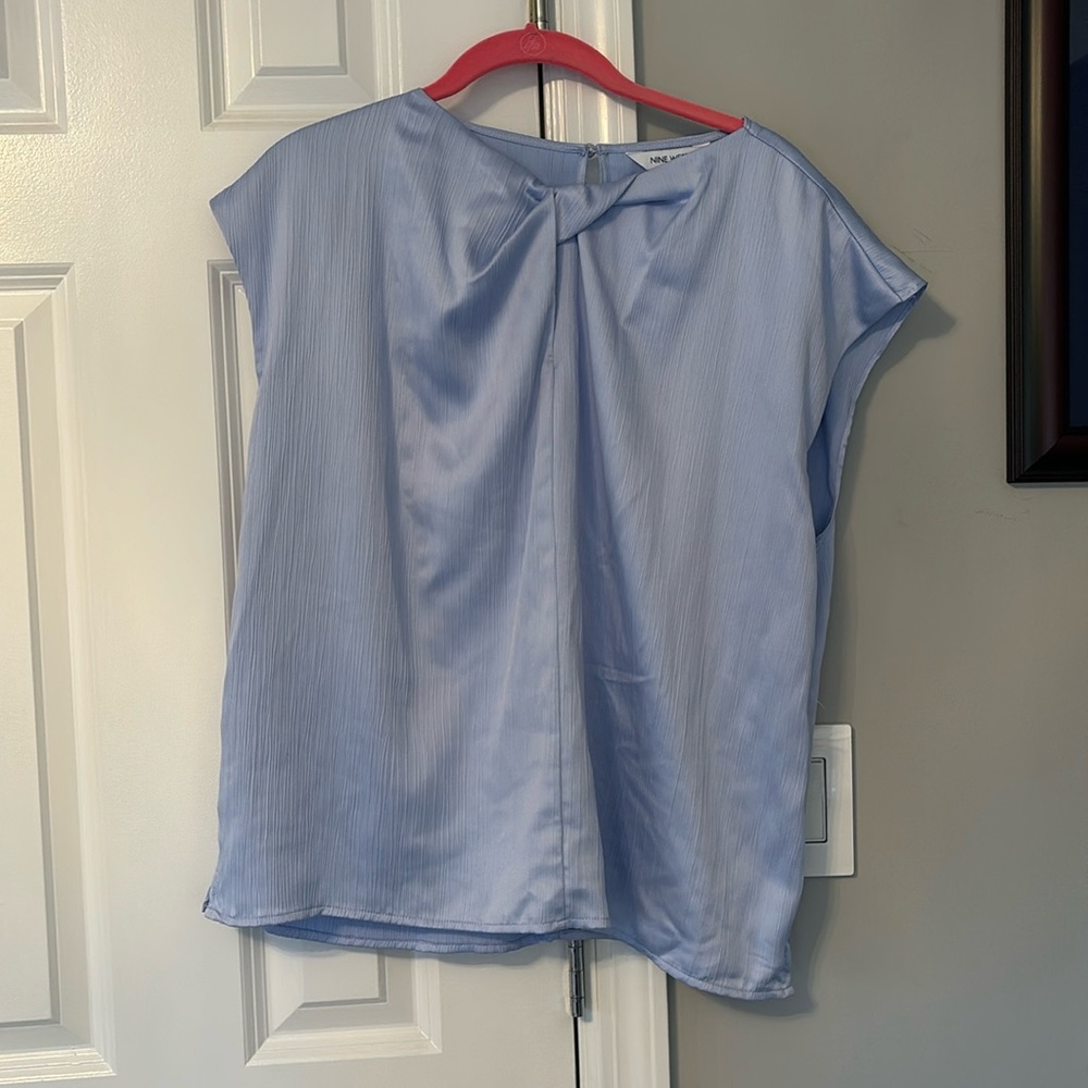Light blue blouse